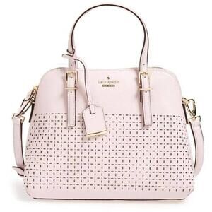 KATE SPADE New York Milton Lane Maise Perforated Leather Satchel Pink